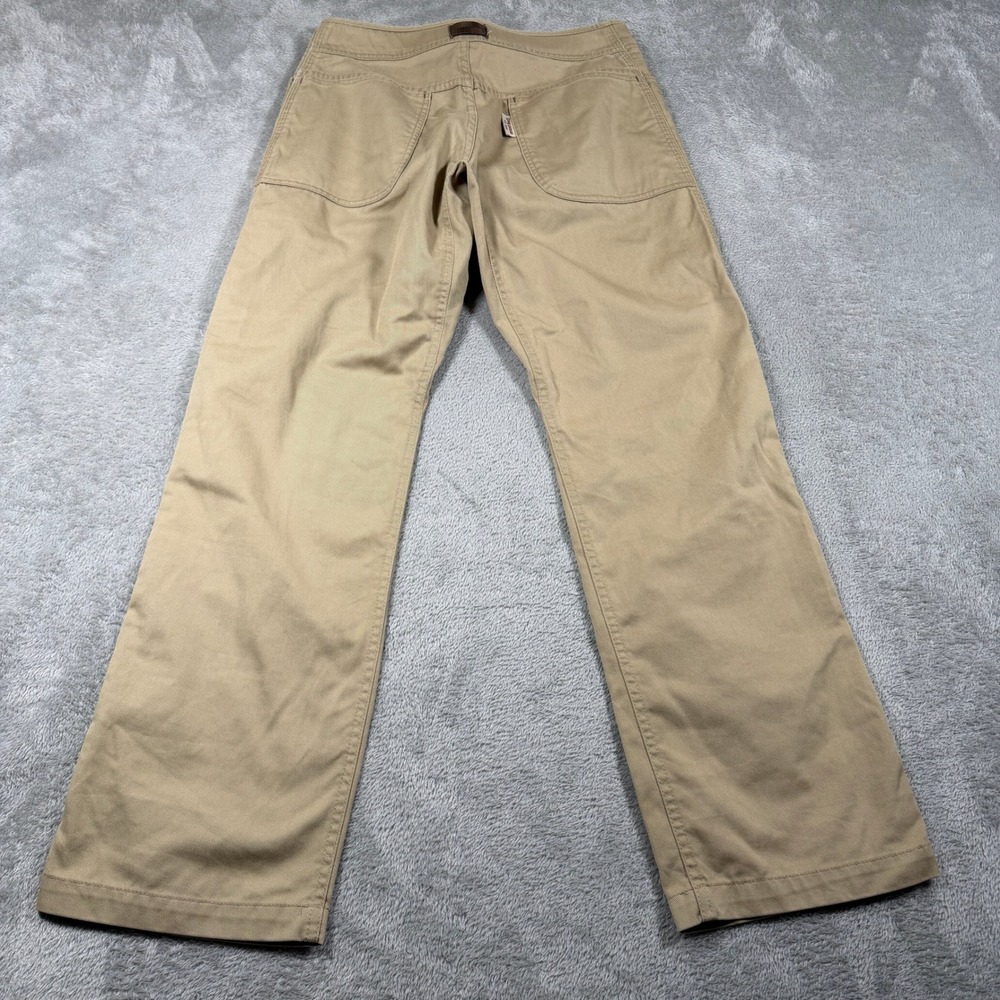 Montbell Core Spun Travel Pants Womens Small Tan Hiking Straight Belted 2105163 - Picture 2 of 10